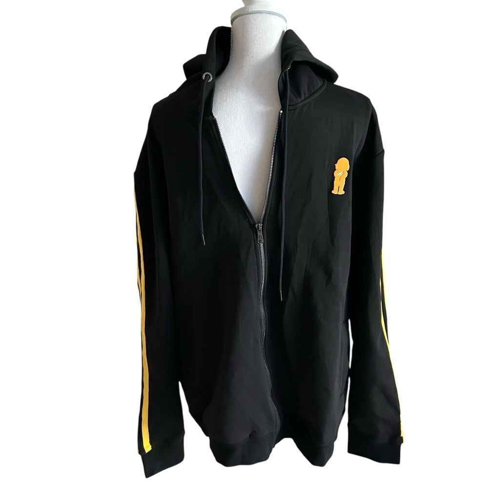 Rapper Lil Woo Black Graphic Jacket Hoodie Size 5XL New With Tags